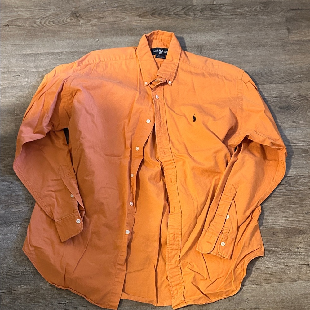 Orange Polo Ralph Lauren Button-Up Shirt